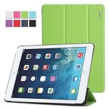 Poetic iPad Air Case Slimline Series - Lightweight Ultra-slim PU Leather Slim-Fit Trifold Cover Stand Folio Case for Apple iPad Air 1st Gen (5th Generation iPad) Green