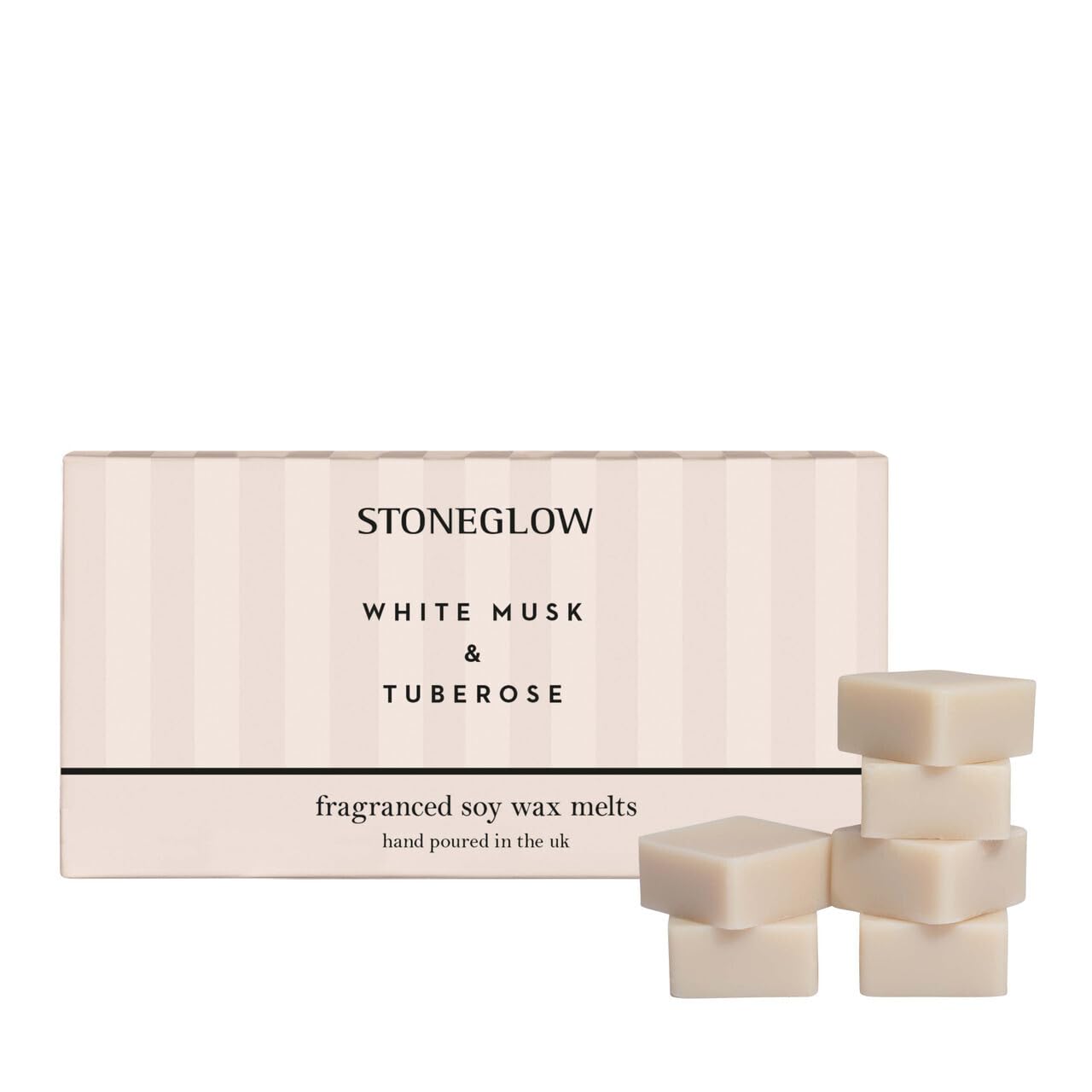 Stoneglow Modern Classics Collection - White Musk & Tuberose 192 grams Scented Wax Melts (Beige)