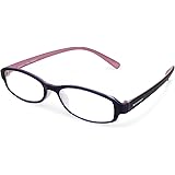 エッシェンバッハ 老眼鏡 READING MEGANE 弾性樹脂フレーム 日本製 +2.0度数 パープル&times;ピンク 2994-3320