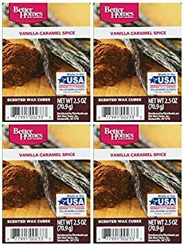 Better Homes and Gardens Vanilla Caramel Spice Wax Cubes - 4-Pack - Thumbnail 2
