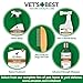 Vet's Best Flea Comb | Real Bamboo with Contour Grip Handle | for Dogs and Cats