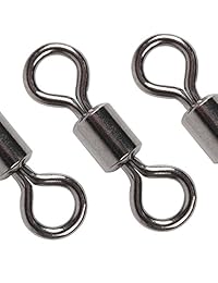Dr.Fish torcedor giratorio para pesca, de níquel negro y acero inoxidable, de 30 libras a 1500 libras