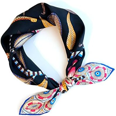 Silk scarf occupation silk small kerchief decorative cravat-D 53x53cm(21x21inch)