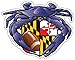 Raven Crab Football Maryland Crest 5x4 inches Sticker Decal die Cut Vinyl - Made in USA