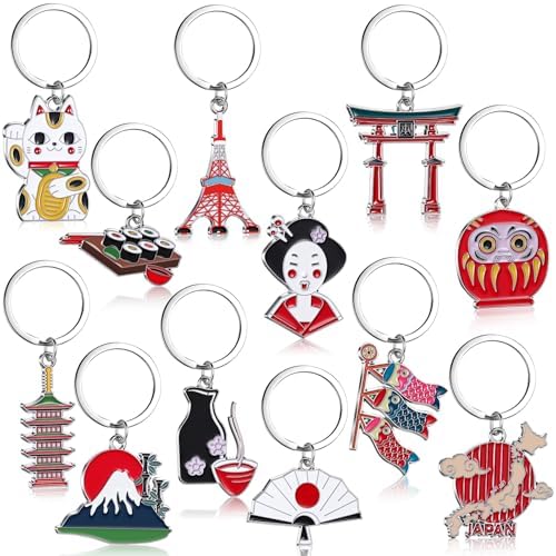 Amazon.com: VILLA CRAFT Tokyo Japan Keychain with Epoxy Dome and