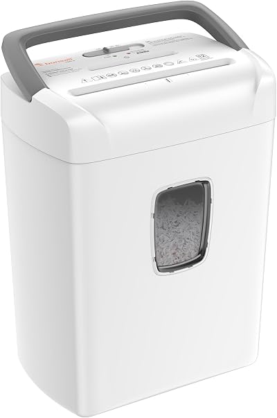 Bonsaii 12-Sheet Cross-Cut Shredder with CD & Credit Card Slot P4 21L Bin