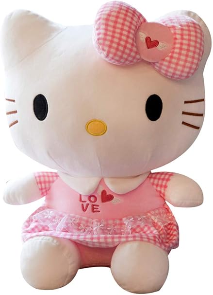 Amazon サユム おもちゃ ハローキティぬいぐるみ 甘く可愛い キティちゃん猫 抱き枕 リボン 愛情 小清新 Hellokitty おもちゃ プレゼント L ピンク ぬいぐるみ おもちゃ