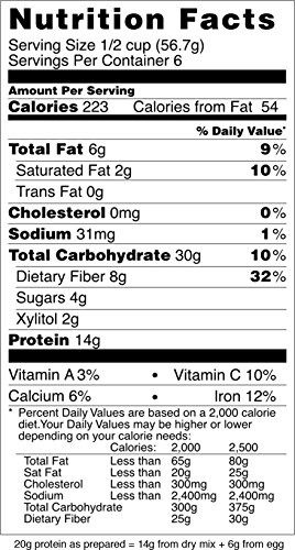 Paleo Protein Pancakes - Apple Cinnamon Flavor (2 Pack) - High Protein No Sugar Added Pancake and Waffle Baking Mix with Almond and Coconut Flour (Veg thumbnail
