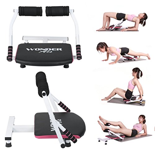 Belovedkai 6 in 1 Abdominal Muscles Sit-Up Machine, Mini Supine Body-Building Fitness Equipment