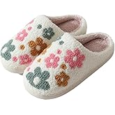MUMIANH Cozy Furry House Slippers for Women/Men Cute Warm Indoor Non-Slip Winter Cozy Shoes