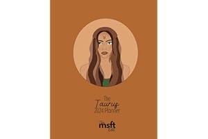 Practical Taurus 2024 Calendar & Planner - Zodiac Astrology Weekly & Monthly Minimalist Agenda with Hand Drawn Cover and Zodi