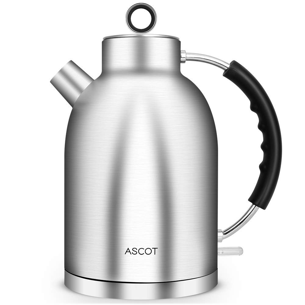 ASCOT 100 Stainless Steel Tea 1500W Cordless Electric Water Kettle