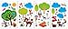 Woodland Friends Nursery Kids Room Decorative Peel & Stick Wall Art Sticker Decals for Boys and Girls