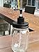Black Aluminum Soap Dispenser Lid Pump Insert kit Rust and Leakage Proof for Mason, Ball, Canning Jars, 1-pack (Regular Mouth)