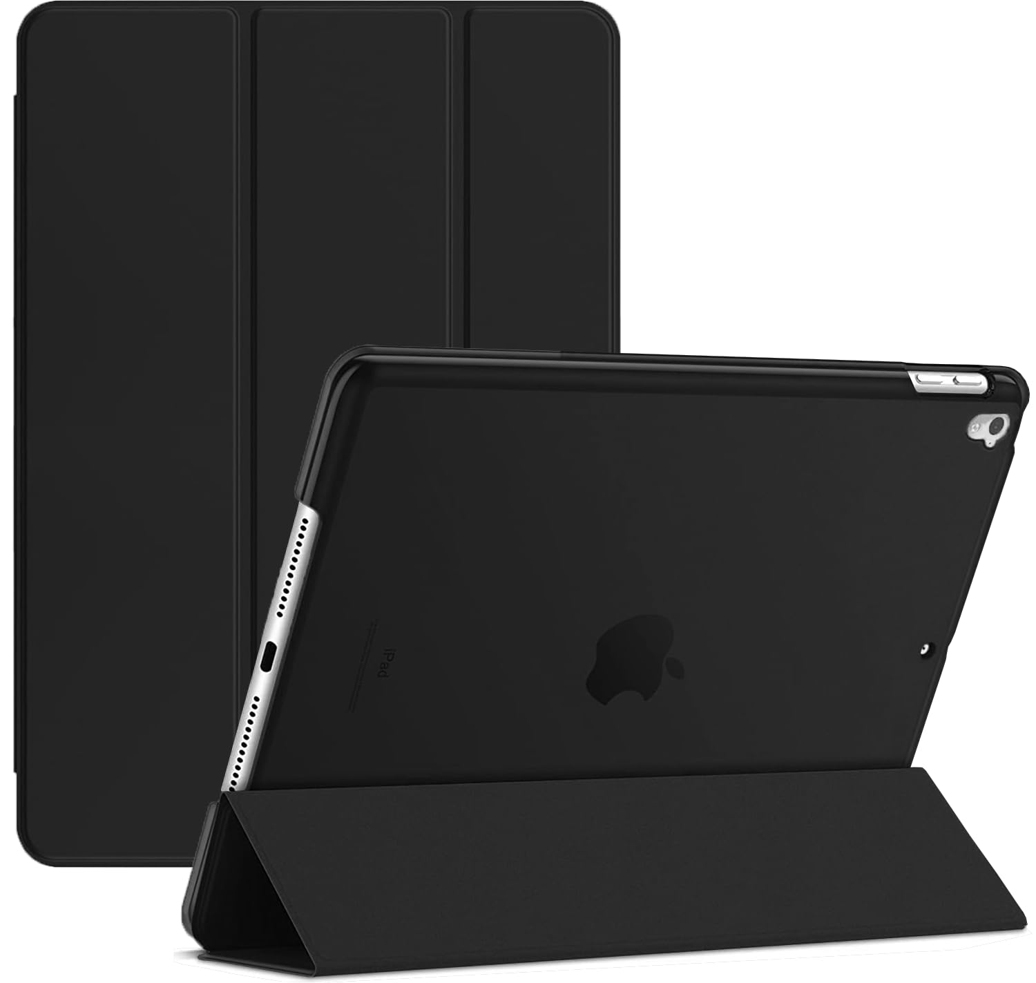 Case For iPad Air 3rd Generation (2019) and iPad Pro 10.5 (2017),Model Numbers A1701/A1709/A1852/A2152/A2123/A2153/A2154 Smart Case Cover With Auto Sleep/Wake Function. (Black)
