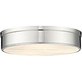 Z-Lite 1944F22-PN-LED Anders Flush Mount, 3-Light 72 Total Watts, Polished Nickel