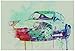 Porsche 911 Watercolor 2 Poster by NaxArt 19 x 13in