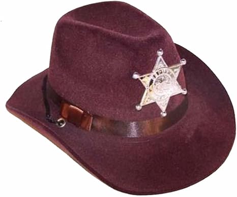 childrens brown felt cowboy hat
