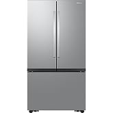 Samsung 27 cu. ft. Mega Capacity Counter Depth 3-Door French Door Refrigerator with Dual Auto Ice Maker, Stainless Steel, RF27CG5100SRAA