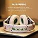 Bluedio A (Air) Stylish Fashionable Wireless Bluetooth Headphones with Microphone HD Diaphragm Twistable Headband 3D Surround Sound (White)