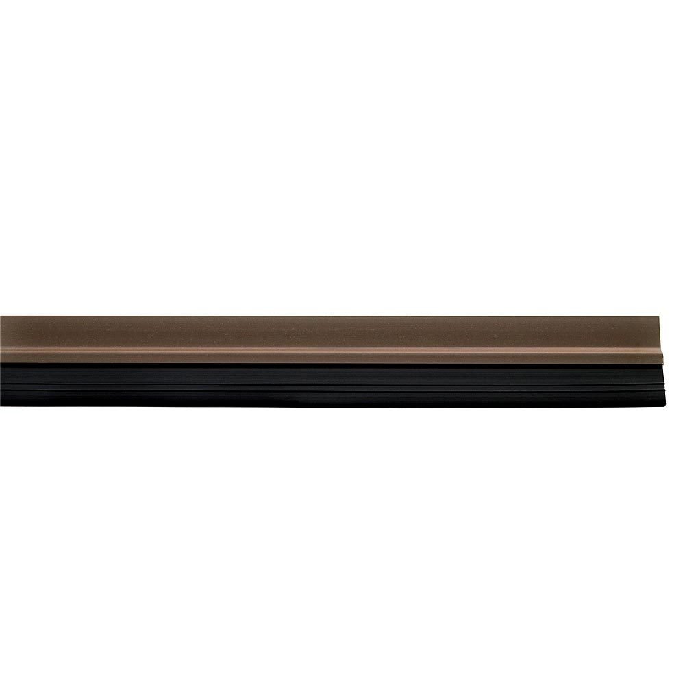 Wolfpack 5190335 1-metre Brown Polyvinyl Chloride (PVC) Draught Excluder with Rubber