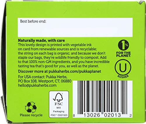 PUKKA HERBAL TEA ORGANIC MATCHA GREEN, 20 CT