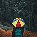Juvale Waterproof Umbrella Hat, Pride Rainbow (20 in.)