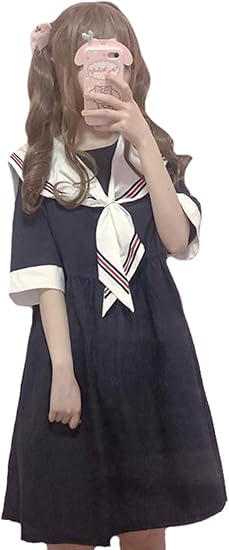 Amazon Piite レディース ワンピース ゆったり 夏服 フレアワンピース 半袖 シンプル ドレス カジュアル 学生 少女ドレス チュニック おしゃれワンピース ハイウエスト 着痩せ 韓国風ホワイト ワンピース チュニック 通販