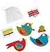 Dimensions Whimsical Bird Wool Felt Applique Ornaments Kit, 3 pcs