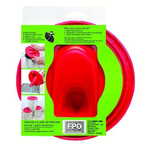 ShurLine 2007061 Red Silicone MessFree Store and Pour Collapsible