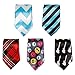 Bundle Monster 5pc Mix Design Boys Formal Pre-Tied Polyester Neckties - Set 3, Spotlight Stealer
