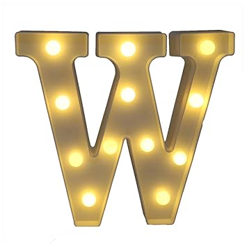 Juziwei Led Carta Luz De Noche Luz Alfabeto Bateria Inicio Culb