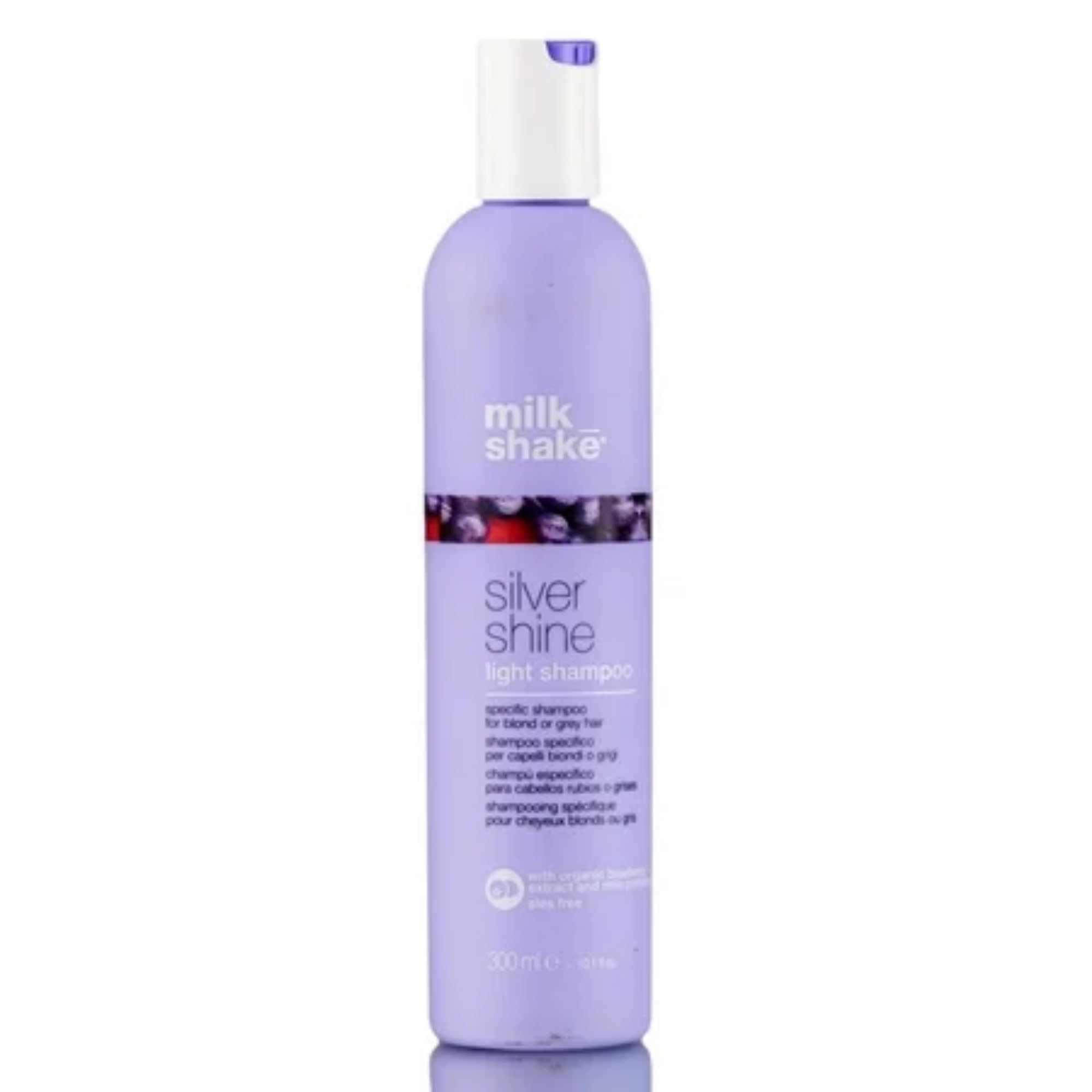 milk_shake Silver Shine Light Purple Shampoo for Blonde Hair - Blonde Toner for Brassy Hair Image