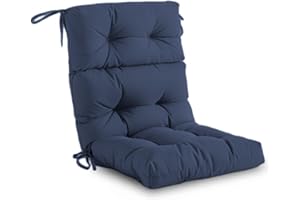 Adirondack Chair Cushions Set - High-Back Outdoor Patio Seat & Back, Waterproof Replacement for Lawn, Rocking Or Wicker Furni