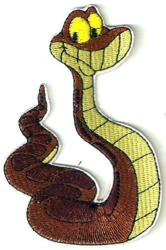 Kaa Snake in Jungle Book Movie Disney Embroidered Iron On / Sew On
