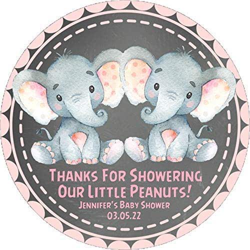 Amazon Com Pink Twin Girls Elephant Baby Shower Favor Stickers Or Favor s Handmade Amazon Com Pink Twin Girls Elephant Baby Shower Favor Stickers Or Favor s Handmade