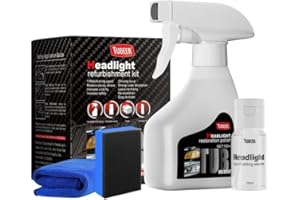 Automotive Headlamp Restoration Fluid Kit,Headlight Restoration Spray,Multifunctional Headlight Cleaner for Cloudy Headlights