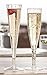 Party Essentials Disposable Hard Plastic 2-piece Cocktail Champagne Flutes, 5 oz., 10-Count, Deluxe/Elegance Clear