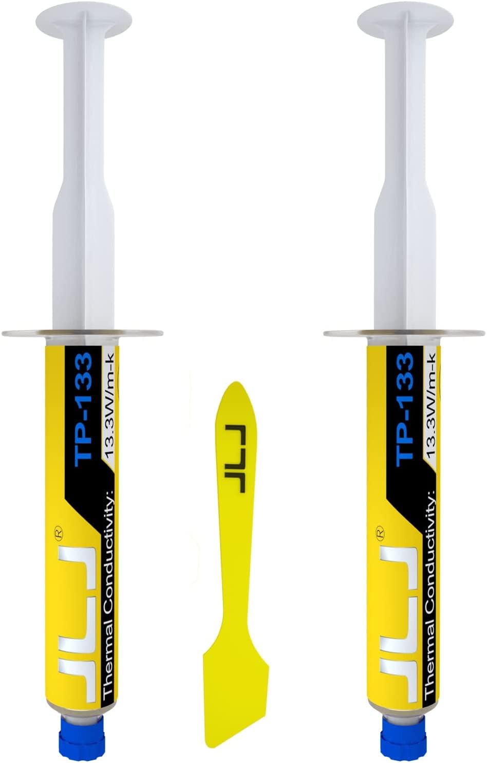 JLJ Thermal Paste with Tool Kit, 80G CPU Paste Thermal Compound Paste Heatsink for IC/Processor/CPU/GPU/PS4/All Coolers, Carbon Based High Performance, Thermal Interface Material