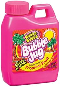 Amazon.com : Hubba Bubba Bubble Jug, Tropical Fruit, 2.2-Ounce Jugs