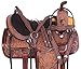 AceRugs Ranch Saddle Western Hand Carved Antique Oil Premium Leather Pleasure Trail Comfy SEAT Horse TACK Package (Antique Mahogany, 18)thumb 1