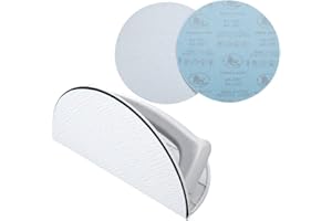 Semi-Circular Corner Sander Set With 10 Sandpaper Sheets Non-Slip Handle For Wood Metal Plastic Drywall Sanding Tool For Curv