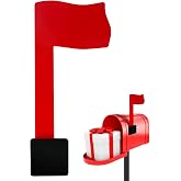 Easy-Install Mailbox Flag Replacement Kit, Red Mailbox Upgrade Flag | Universal mailbox upgrade accessory, durable practical red replacement flag, perfectly fits all types of mailboxes