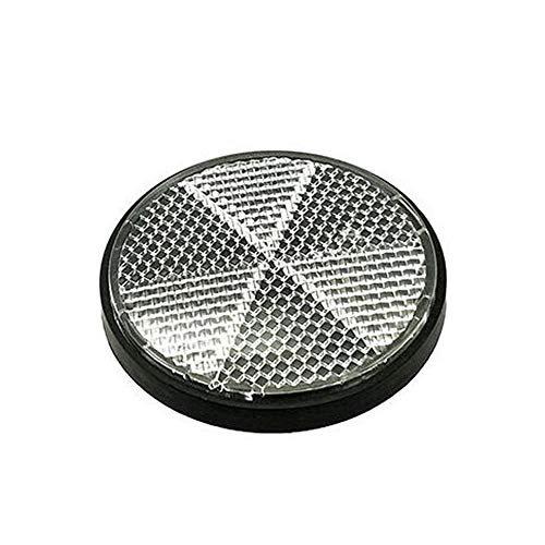 Bike Accessories,Dartphew 1Pcs Bicycle Bike Round Reflector Safety Night Cycling Reflective Bike Accessories - Fit for motorcycles, electrombile and bicycles(PP+PS) (White)