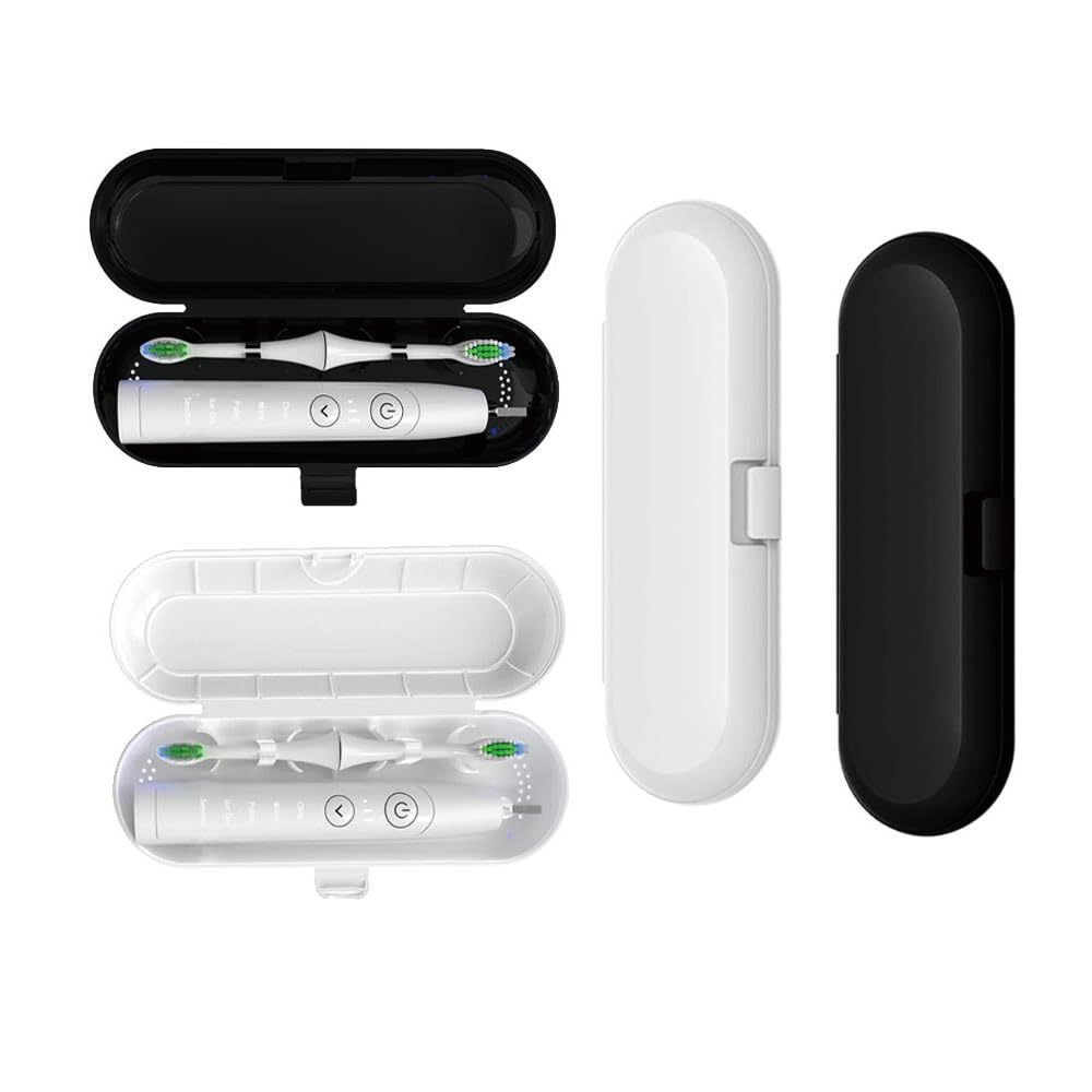 Anicy 2 PCS Electric Toothbrush Travel Case - Electric Toothbrush Holder Travel, Toothbrush Case for Home School Camping Business Trip Bathroom