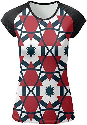 Grpahic Animals Movement Speed Dry Casual Crew Neck Striped Sleeve Floral Print Tee Shirt Blouse Tops