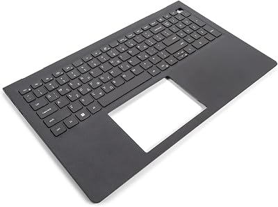 Dell Inspiron 15 3510 3520 3530 USB-C Palmrest Greek Keyboard C6D40 Black