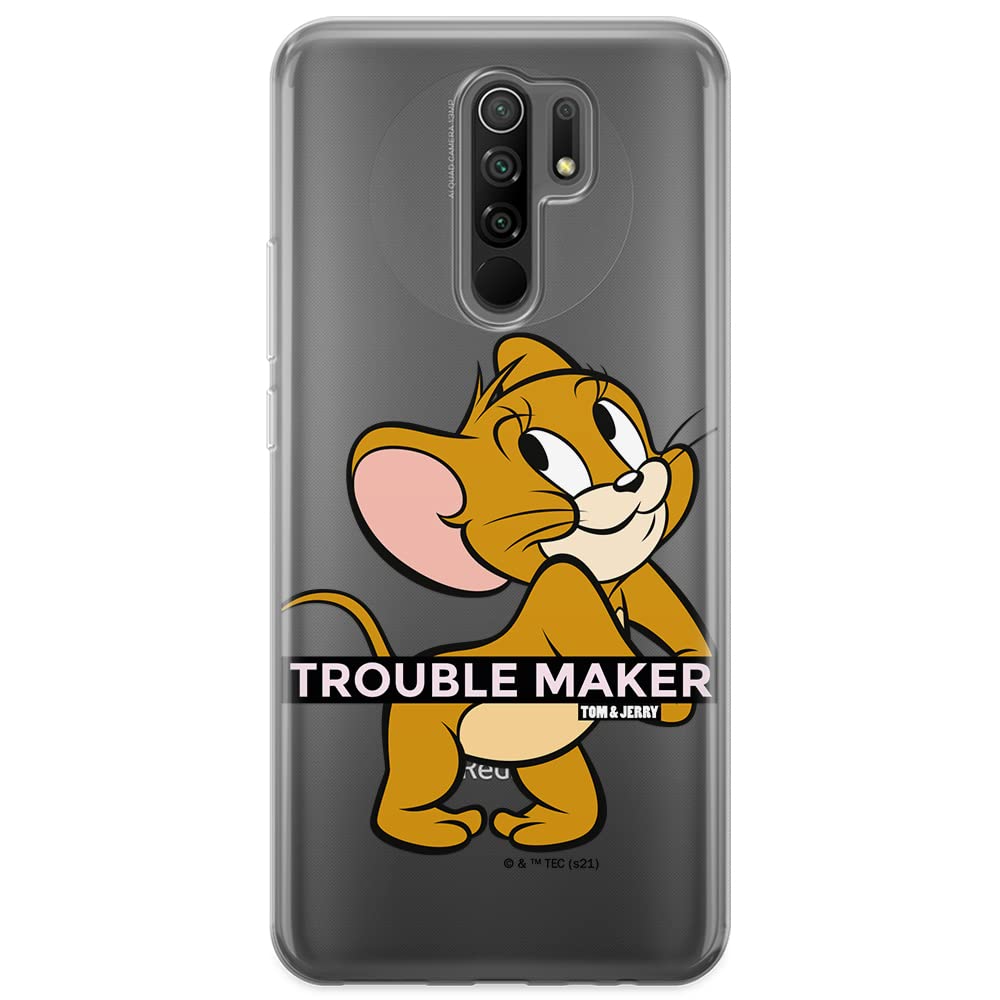 ERT GROUP mobile phone case for Xiaomi REDMI 9 original and officially Licensed Tom & Jerry pattern 012 optimally adapted to the shape of the mobile phone, partially transparent