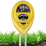 Soil Moisture Meter, 3 in 1 Soil pH Tester & Light