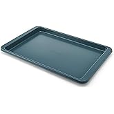 KitchenAid Nonstick Swiss Engineered Aluminized Steel Baking Sheet, Dishwasher Safe, Agave, 10x15 Inch